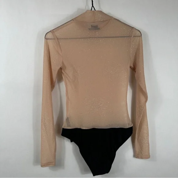 Urban Outfitters Nude Mesh Bodysuit | Size Small - Picture 7 of 11